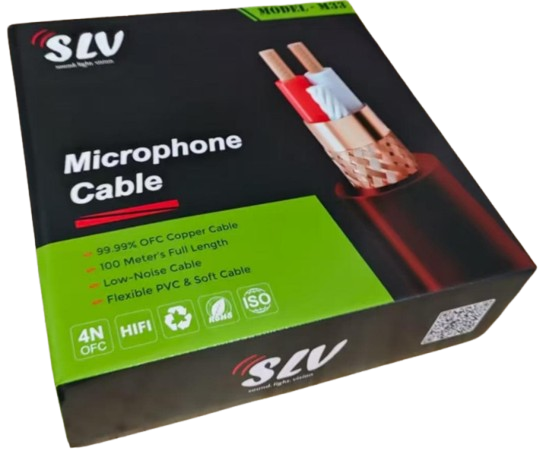 SLV M33 Microphone Wire – 100 Meter Roll (100% Full Copper)