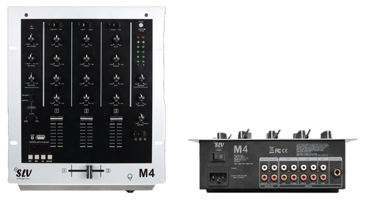 SLV DJ Mixer M4 – 3 Channel USB & Bluetooth Mixer