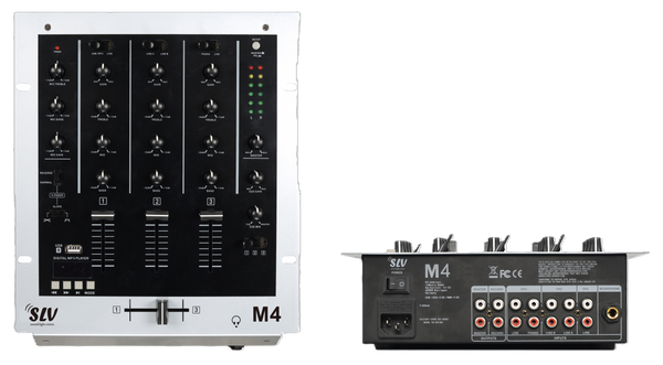 SLV DJ Mixer M4 – 3 Channel USB & Bluetooth Mixer