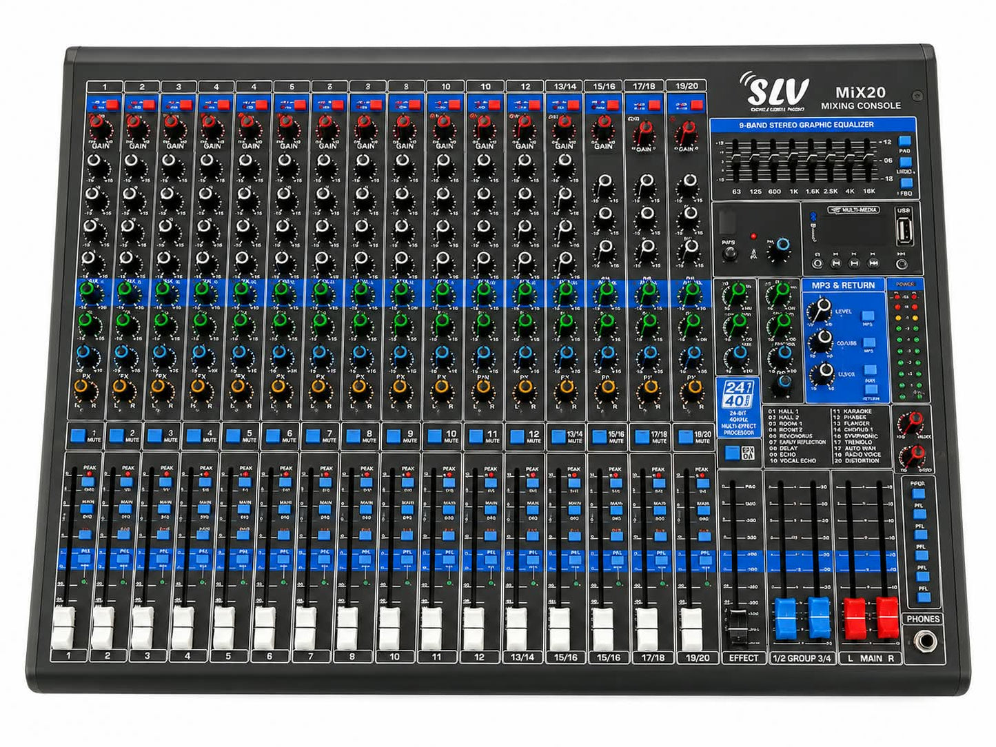 SLV MiX20 - 20 Channel Mixer