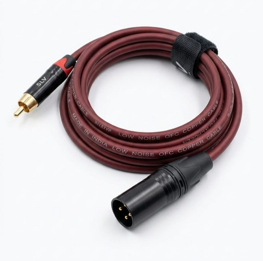 SLV RCA to XLR Male Cable – 100% Pure Copper Audio Cable
