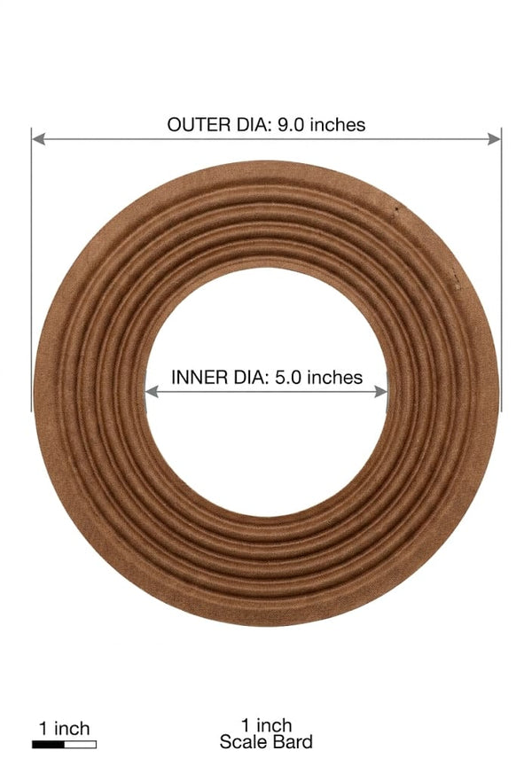 S18 9-Inch Outer Diameter Decorative Ring – 5-Inch Inner Diameter Wooden Accent Trim
