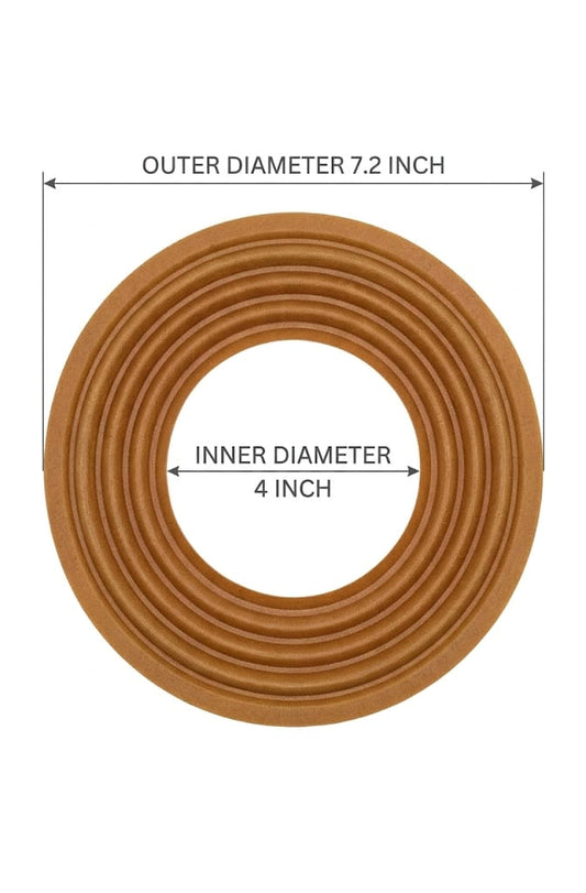S19 7.2-Inch Outer Diameter Decorative Ring – 4-Inch Inner Diameter Wooden Accent Trim