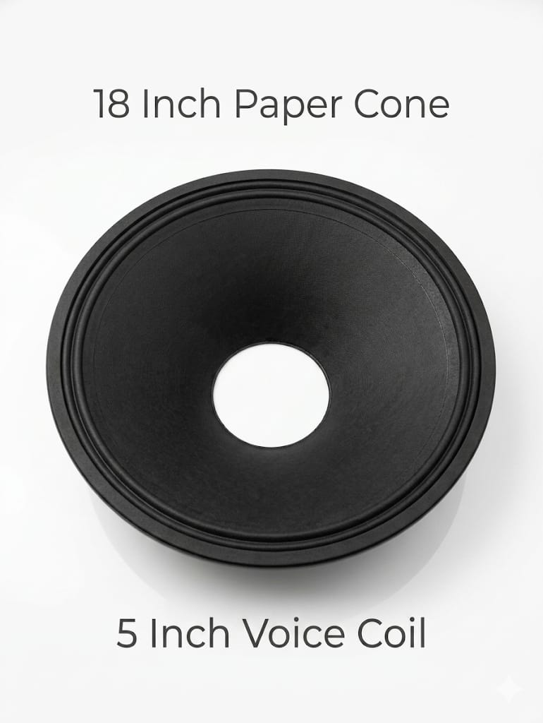 S41 18" High-Power Subwoofer Replacement Cone (5" Voice Coil)
