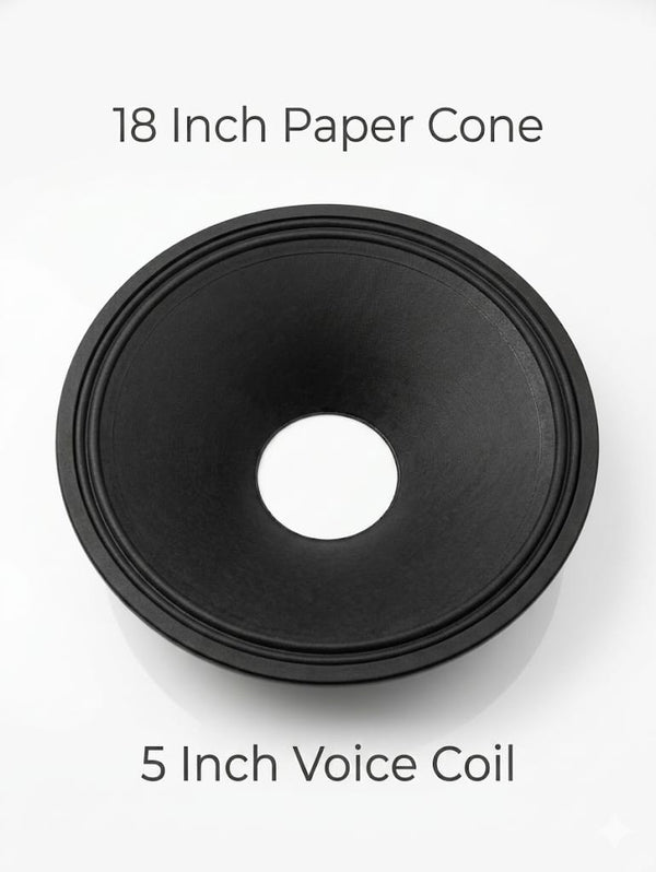S41 18" High-Power Subwoofer Replacement Cone (5" Voice Coil)