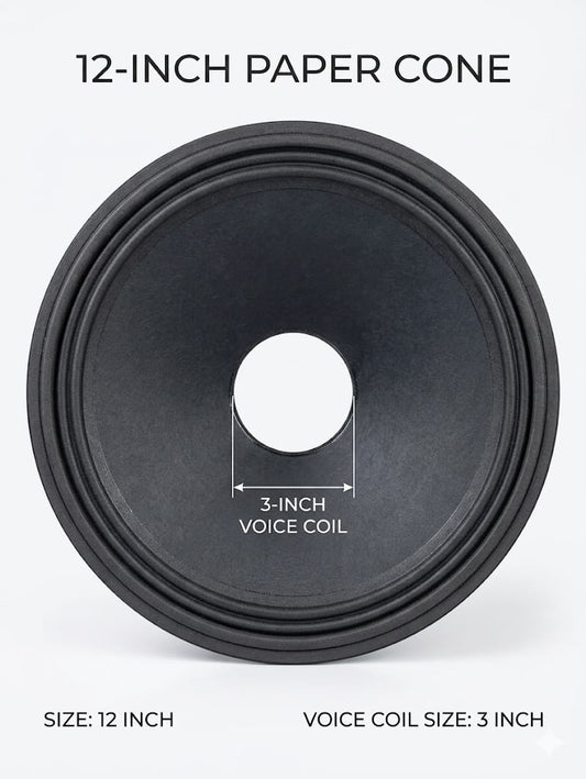 S44 12" Professional Woofer Replacement Cone (3" Voice Coil)