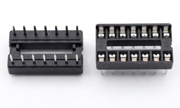 A125 DIP IC Socket 14-Pin – Through Hole Integrated Circuit Holder