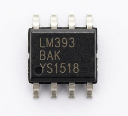 A150 LM393 Dual Differential Comparator IC, Low Power Low Offset Voltage, 8-Pin SOIC Surface Mount