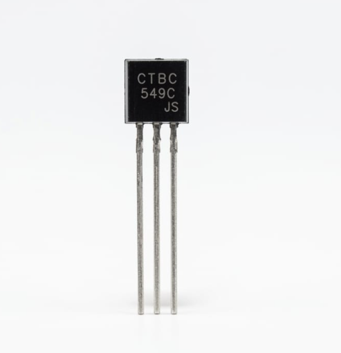 A40 BC549C NPN Low Noise Transistor, 30V 100mA, TO-92 Package, High Current Gain (hFE) for Audio Preamps