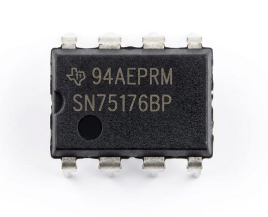 A113 Texas Instruments SN75176BP Differential Bus Transceiver IC, 8-Pin DIP, RS-422/RS-485 Communication
