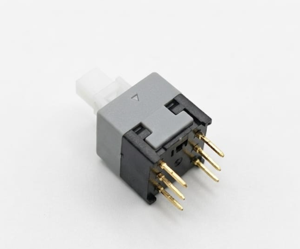 A88 6-Pin DPDT Self-Locking Push Button Switch (7x7mm) - Latching ON/OFF Tactile Switch for PCB & DIY Projects