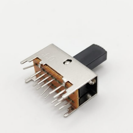 A211 12-Pin Slide Switch for DJ Mixers & Amplifiers - 4P3T Mode Selector