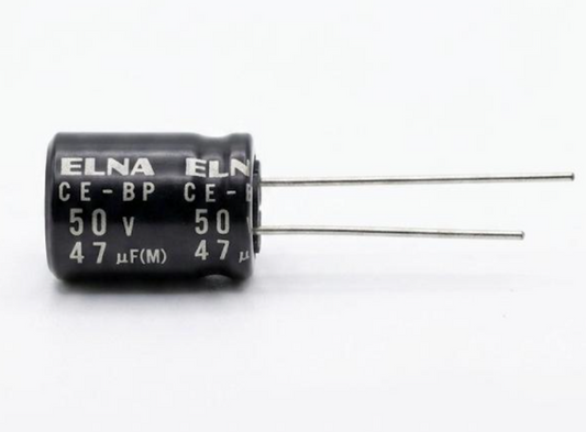 A325 ELNA 47µF 50V Non-Polar Electrolytic Capacitor – Bi-Polar (BP) Audio Grade Capacitor