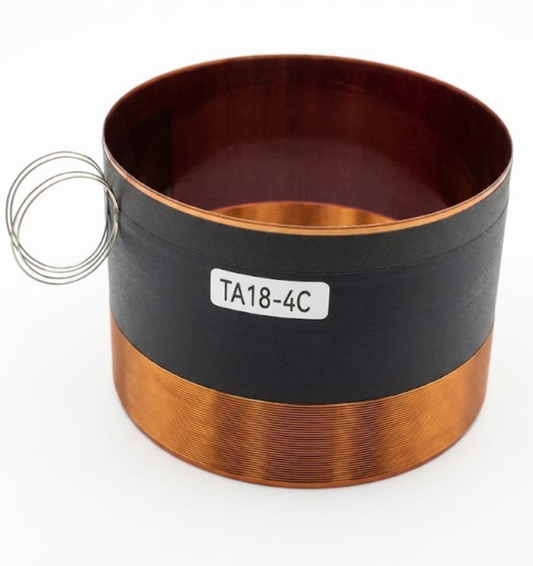 TA18-4C Replacement Voice Coil for 18-inch Professional Speakers – 4-Inch Copper Coil