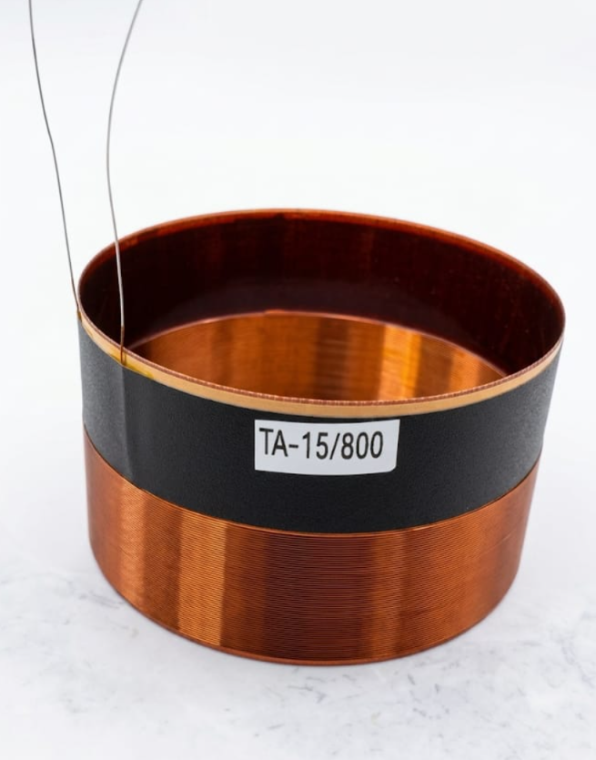TA-15/800 Replacement Voice Coil – 4-Inch Copper Coil for 15-Inch Pro Audio Speakers