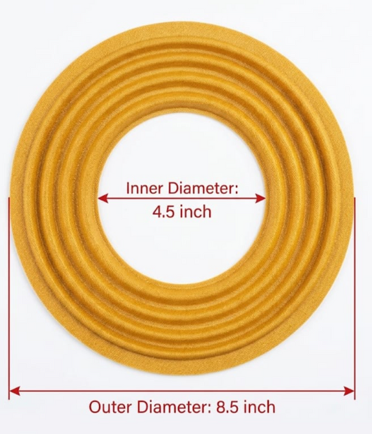 S3 8.5" Yellow Speaker Spider (4.5" Inner Diameter)