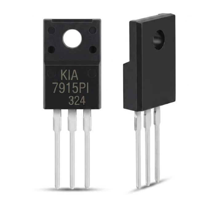 H9 KIA 7915PI Negative Voltage Regulator -15V 1A | TO-220F Full Pack Insulated | Original Audio & Power Component