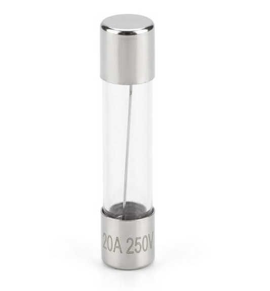 H8 20A 250V Glass Fuse Cartridge | Heavy Duty Amplifier Protection Fuse | High Current Fuse for DJ & Audio Systems