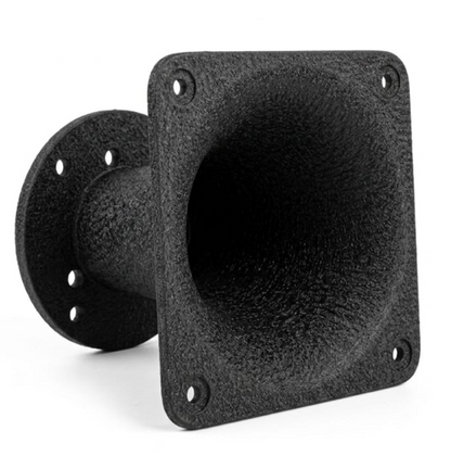 5-Inch Square ABS Flare Horn - High-Frequency Waveguide for Professional Audio Tweeters