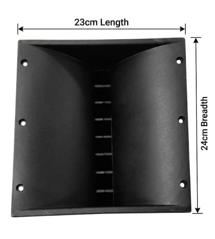 Professional Line Array Waveguide Flare Horn (23cm x 24cm) - High-Frequency Acoustic Lens for Dual 10"/12" Line Array Systems