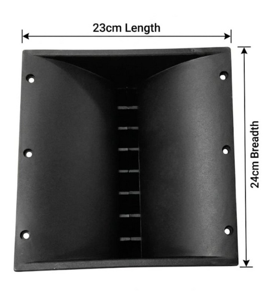 Professional Line Array Waveguide Flare Horn (23cm x 24cm) - High-Frequency Acoustic Lens for Dual 10"/12" Line Array Systems