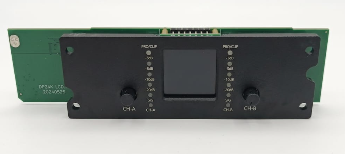 D30 2-Channel Digital Display & Control Panel | Professional Amplifier Front Interface Module with LCD & LED Metering | Replacement Part for D-Series 1U Amps