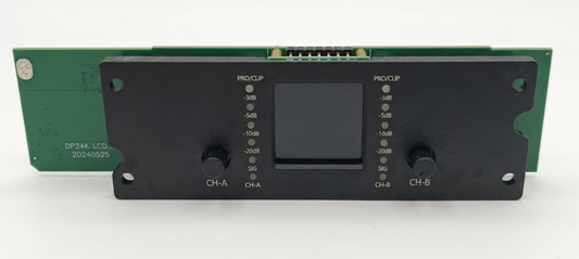 D30 2-Channel Digital Display & Control Panel | Professional Amplifier Front Interface Module with LCD & LED Metering | Replacement Part for D-Series 1U Amps