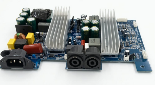 EC 10 ntegrated 2-Channel Class D Amplifier Board | All-in-One Power Supply & Audio Module | Professional Replacement PCB with Speakon & AC Power Interface