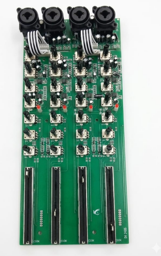 ECM-16 8-Channel Input Board - Replacement PCB for 16-Channel Audio Mixer