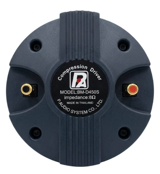 P.Audio BM-D450S Compression Driver - 8 Ohm Professional High-Frequency Tweeter
