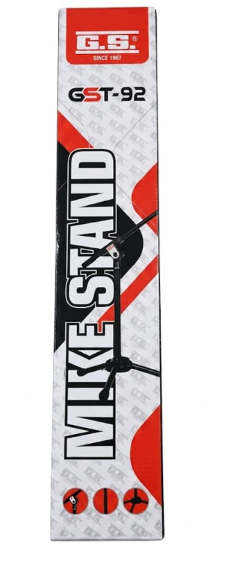 MIC STAND SMALL GSL GST-92 Professional Adjustable Boom Microphone Stand – Heavy Duty Tripod Base