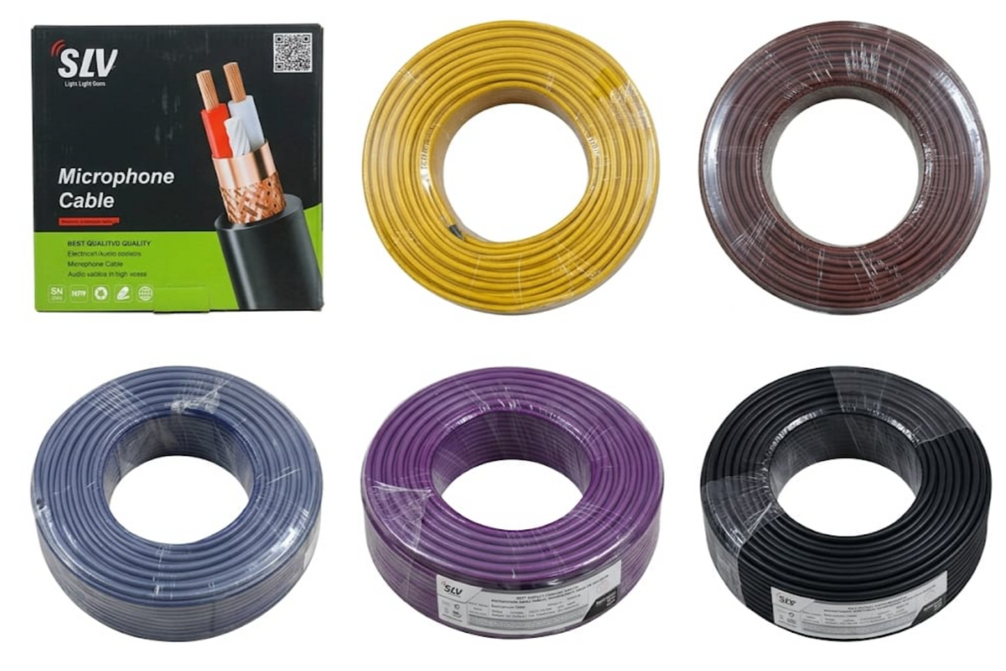 SLV M33 Microphone Wire – 100 Meter Roll (100% Full Copper)