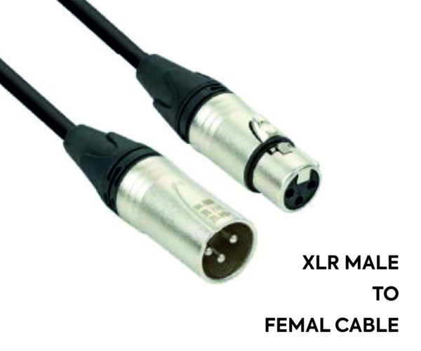 XLR MALE FEMALE WIRE