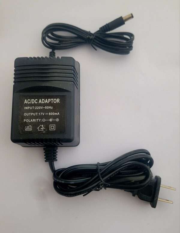 ADAPTOR AC/DC OUTPUT 17V 600MA