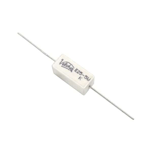 A386 25 Ohm (Ω) 5 Watt Fusible Ceramic Cement Power Resistor (25PCS PACKING)