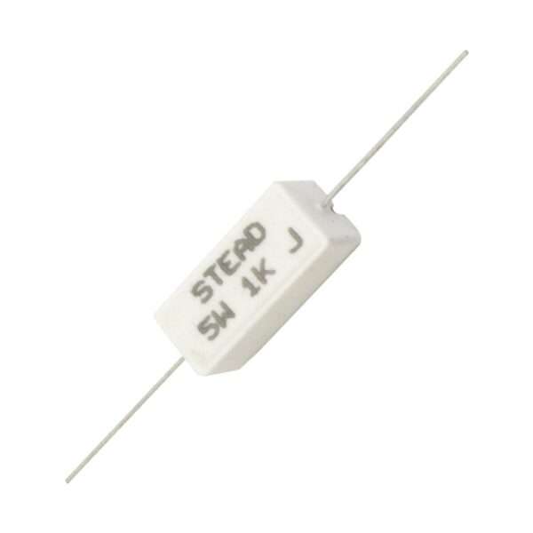 A387 1k Ohm 5w Ceramic Resistor  (PACK OF 25)