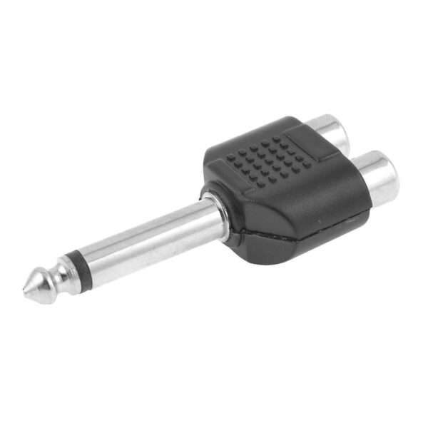 A401 ELECTROPRIME 6.5mm DC Male to 2 RCA Female Jack Adapter Stereo Splitter Connector